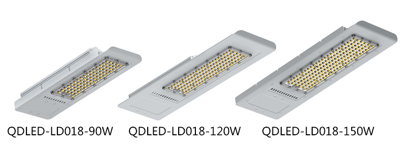 超薄鋁貼片LED路燈90W-150W係列功率圖片展示